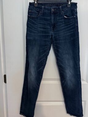 American Eagle mens Denim Blue Next Level Flex slim straight 30 x 32